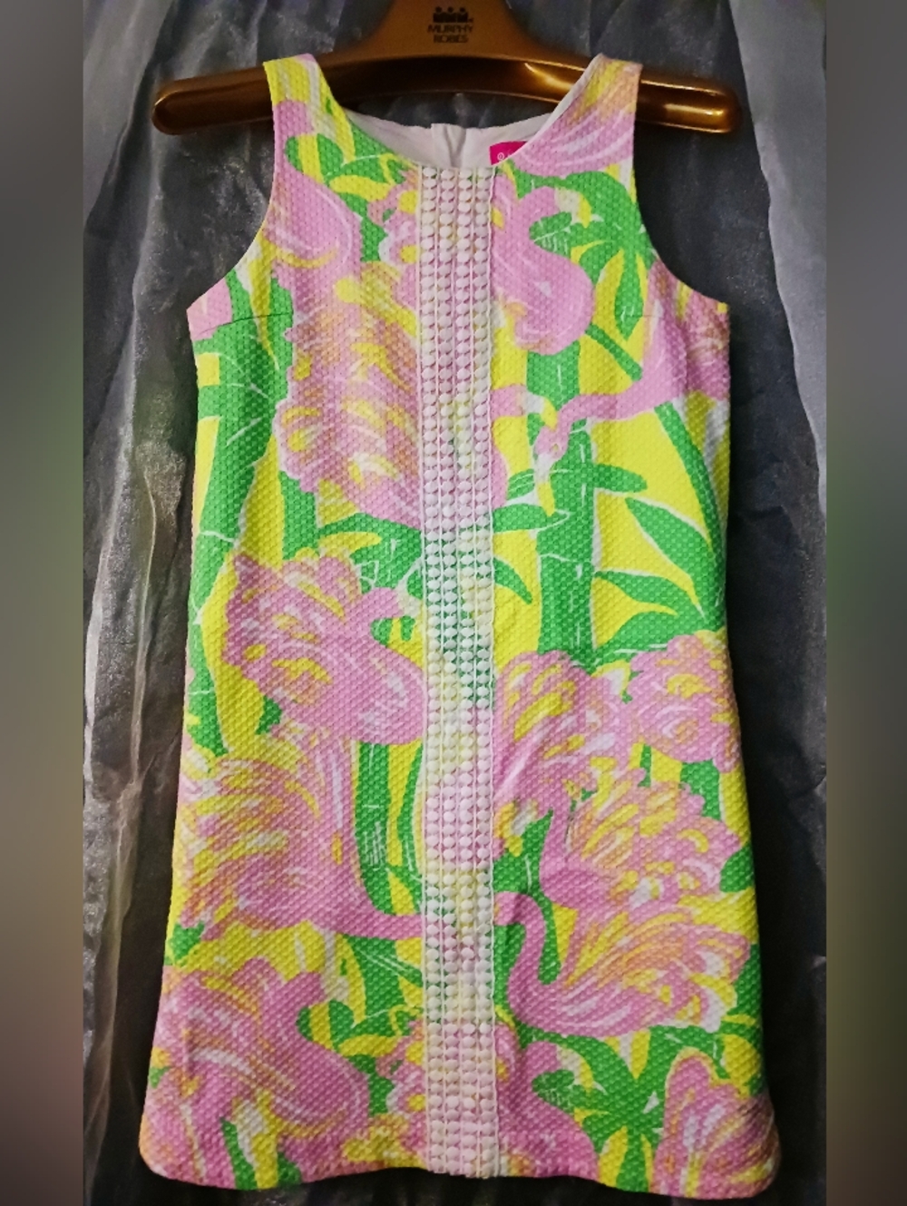 Girls' Pink & Yellow Floral Shift Dress